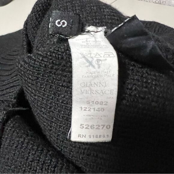 Versace Knitted Wool Half Zip Sweater - Picture 13 of 14